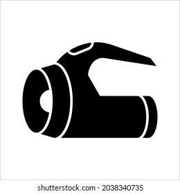 Flashlight symbol modern simple vector icon on white background. color editable eps 10