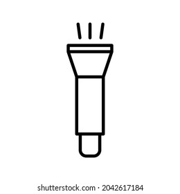 Símbolo de linterna icono de vector simple moderno sobre fondo blanco. colores modificables eps 10