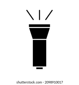 Flashlight symbol modern simple vector icon color editable