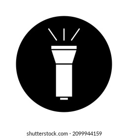 Flashlight symbol modern simple vector icon color editable
