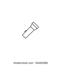 Flashlight thin line icon 