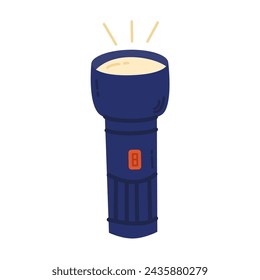 Flashlight torch  illustration. Tourist, travel .