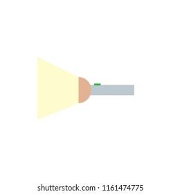flashlight or torch on isolated and white background.