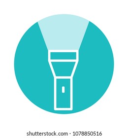 flashlight torch web icon