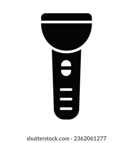 Flashlight Vector Glyph Icon For Personal And Commercial Use.

