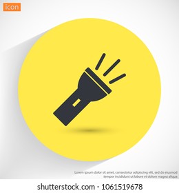 Flashlight  vector icon