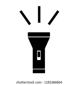 Flashlight vector icon