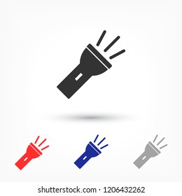 Flashlight  vector icon