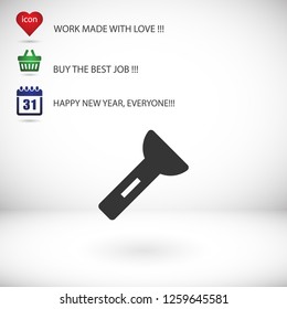 Flashlight  vector icon