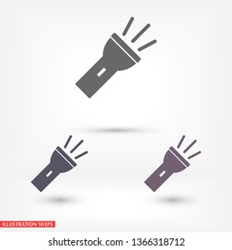 Flashlight  vector icon
