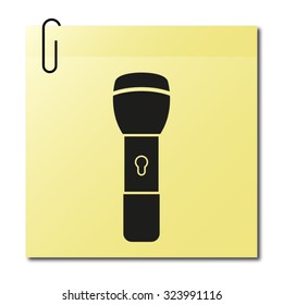 flashlight  - vector icon 