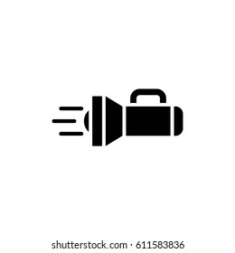 flashlight vector icon
