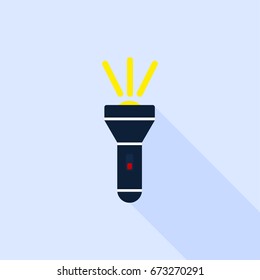 flashlight vector icon