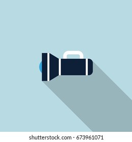 flashlight vector icon