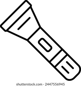 Flashlight vector icon. Can be used for printing, mobile and web applications.