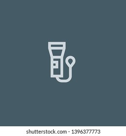 Flashlight vector icon. Flashlight concept stroke symbol design. Thin graphic elements vector illustration, outline pattern for your web site design, logo, UI. EPS 10.