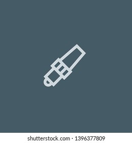 Flashlight vector icon. Flashlight concept stroke symbol design. Thin graphic elements vector illustration, outline pattern for your web site design, logo, UI. EPS 10.