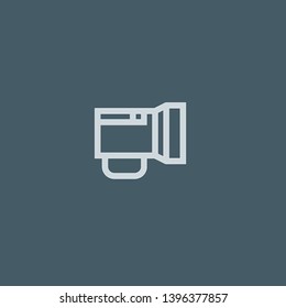 Flashlight vector icon. Flashlight concept stroke symbol design. Thin graphic elements vector illustration, outline pattern for your web site design, logo, UI. EPS 10.