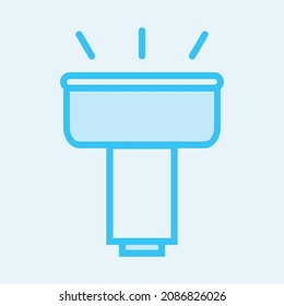 flashlight vector icon, emergency light symbol. Modern,simple flat vector illustration for web site or mobile app