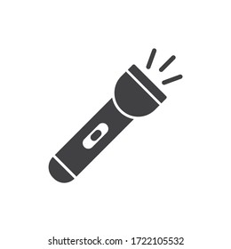 Flashlight vector icon. Flashlight flat sign design. EPS 10 flat pictogram symbol