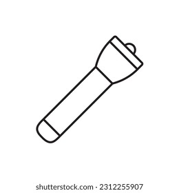 Flashlight vector icon. Flashlight flat sign design. Flashlight symbol pictogram. UX UI icon