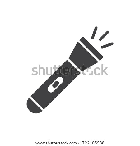 Flashlight vector icon. Flashlight flat sign design. EPS 10 flat pictogram symbol