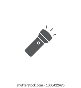 flashlight vector icon illustration design isolated on white