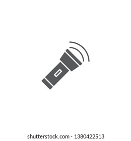 flashlight vector icon illustration design isolated on white