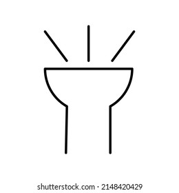 flashlight vector icon illustration design