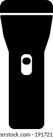 Ilustración del icono del vector de linterna fondo blanco aislado.