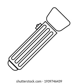 Icono de vector de linterna, ilustración de fondo blanco