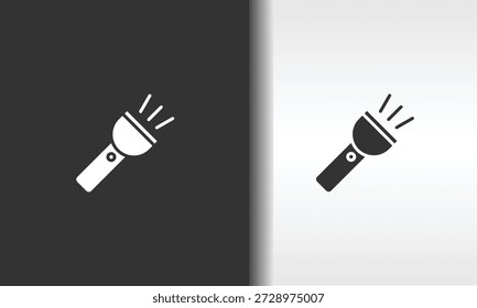 Vector de linterna, icono o logotipo signo aislado símbolo ilustración