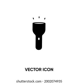 Flashlight vector icon. Modern, simple flat vector illustration for website or mobile app.Light symbol, logo illustration. Pixel perfect vector graphics