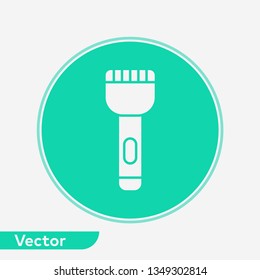 Flashlight vector icon sign symbol