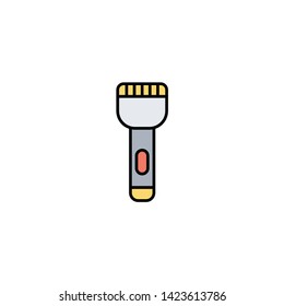 Flashlight vector icon sign symbol