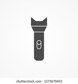 Flashlight vector icon sign symbol