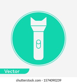 Flashlight vector icon sign symbol