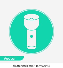 Flashlight vector icon sign symbol