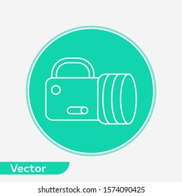 Flashlight vector icon sign symbol