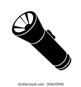 Flashlight vector icon for web and mobile