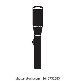 Flashlight vector icon.Black,simle vector icon isolated on white background flashlight .