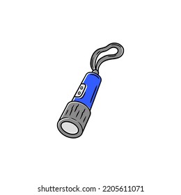 Flashlight vector illustration design on white background. cartoon