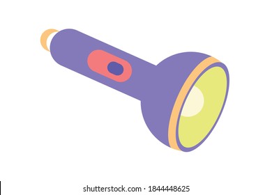 Flashlight Vector Illustration for Hunting