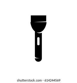 Flashlight vector logo illustration isolated sign symbol. Icon pictogram for web graphics