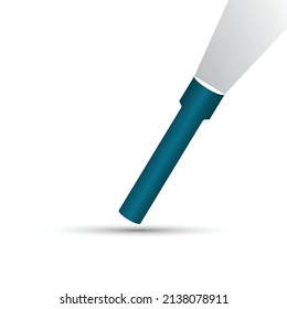 Flashlight vector on white background