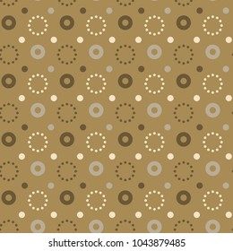 Flashy circle seamless pattern. Autentic design for textile, print or digital.