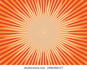 A flashy and pop explosive background with concentrated lines in red