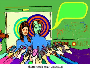 flashy report colorful