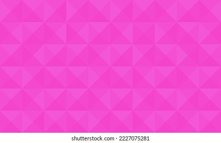 Flashy and vivid. Cute pink polygon. Geometric pattern background material.