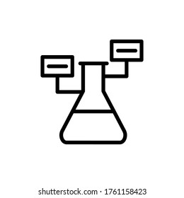 Flask, analysis icon. Simple color vector elements of stinks icons for ui and ux, website or mobile application